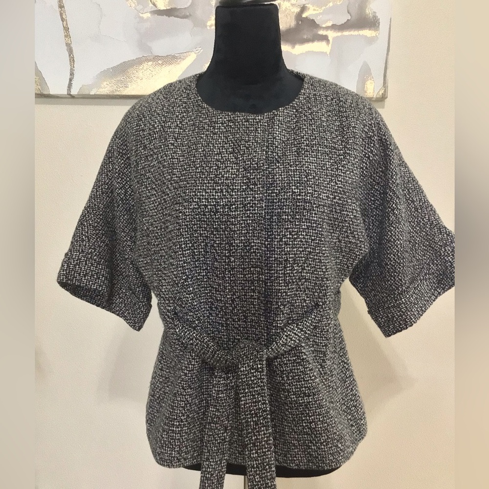 New York and Company Black/White Jacket Size Small